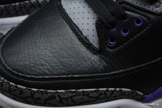 Retro Jordan CT8532-050 Purple 3 CT8532-050 Court Black Air 0912